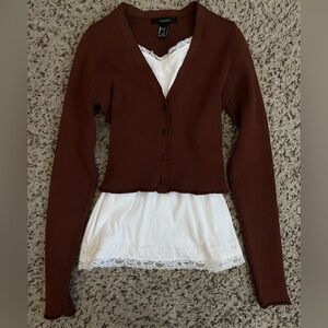 Chic Preppy Chocolate Long Sleeve